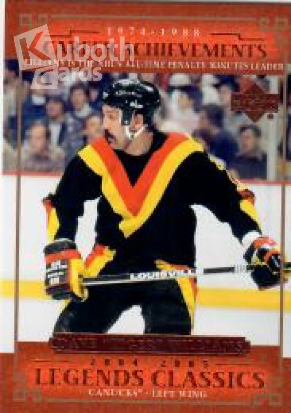 NHL 2004-05 UD Legends Classics - No 61 - Dave "Tiger" Williams