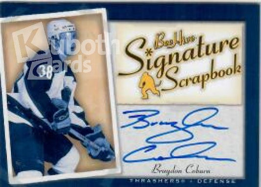 NHL 2005-06 BeeHive Signature Scrapbook - No SS-CO - Braydon Coburn