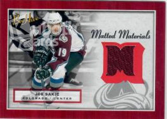 NHL 2005-06 BeeHive Matted Materials - No MM-SA - Joe Sakic