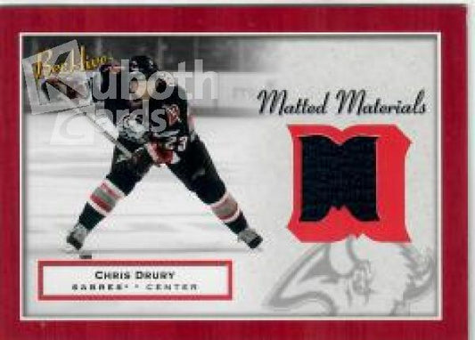 NHL 2005-06 BeeHive Matted Materials - No MM-CD - Chris Drury