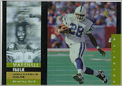 NFL 1995 SP Holoviews - No 7 of 40 - Marshall Faulk