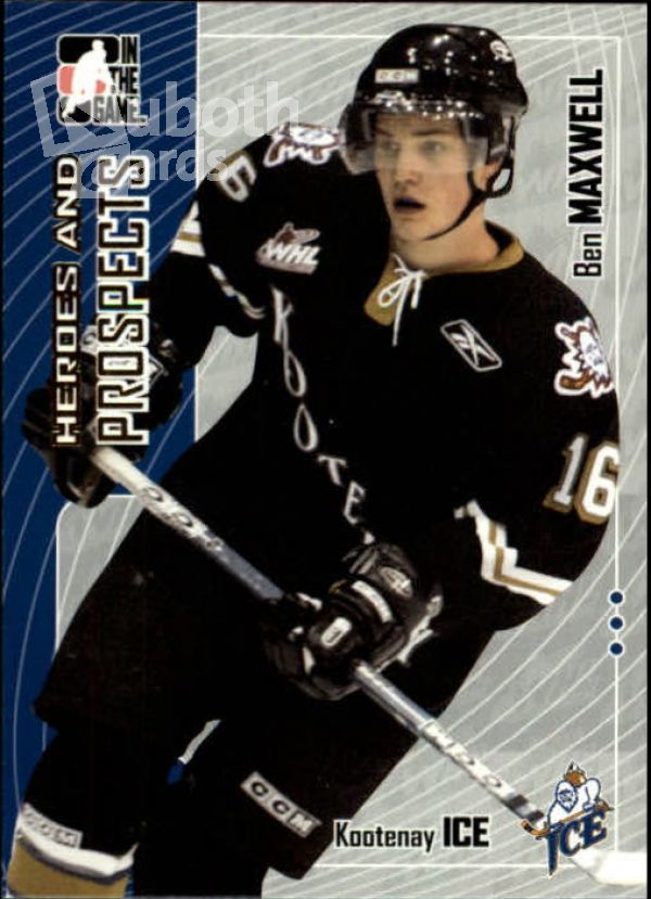 NHL 2005-06 ITG Heroes and Prospects - No 173 - Ben Maxwell