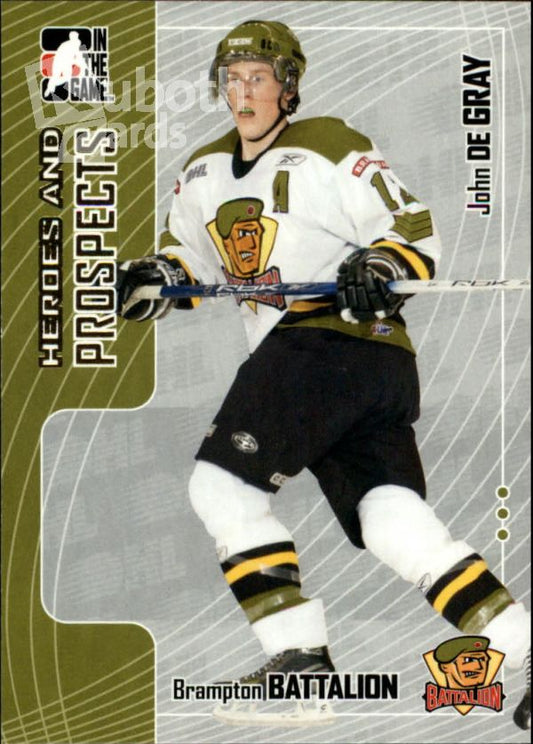 NHL 2005-06 ITG Heroes and Prospects - No 294 - John de Gray