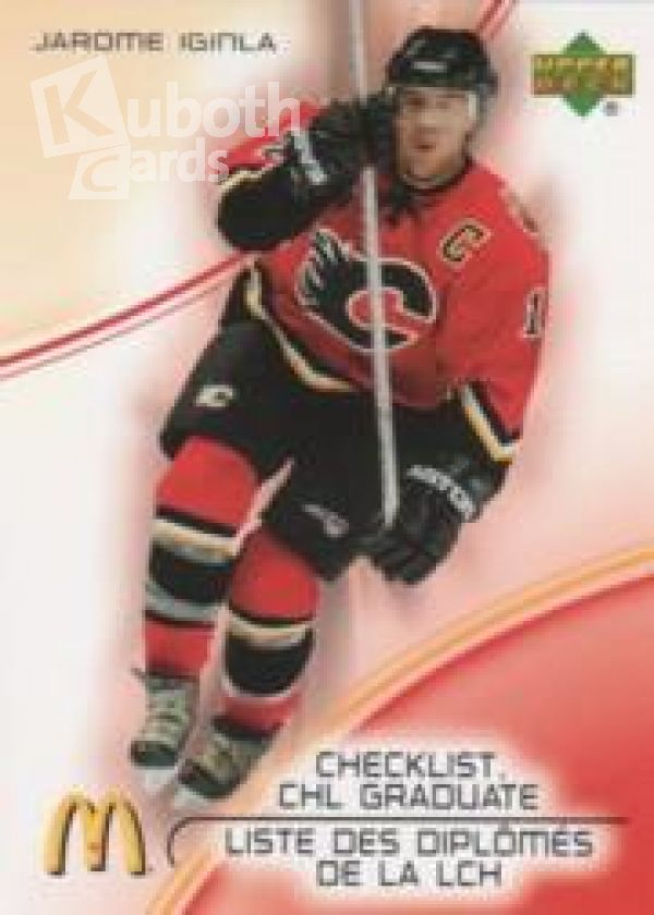 NHL 2005-06 McDonald's Upper Deck CHL Graduates - No CG1 - CG 6 - kompletter Satz