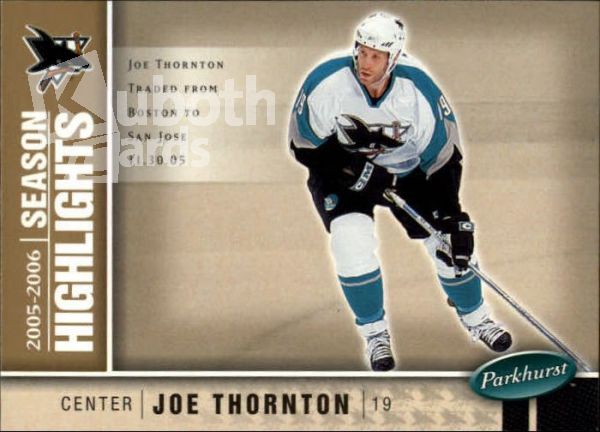 NHL 2005-06 Parkhurst - No 591 - Joe Thornton