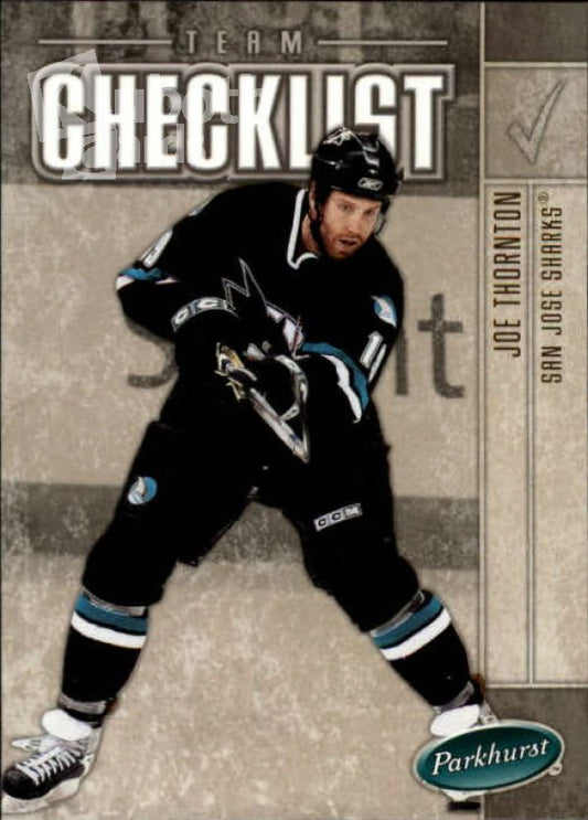 NHL 2005-06 Parkhurst - No 695 - Joe Thornton