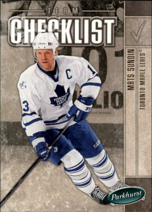 NHL 2005-06 Parkhurst - No 698 - Mats Sundin