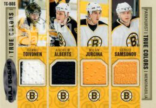 NHL 2005-06 Parkhurst True Colors - No TCBOS - Andrew Raycroft / Patrice Bergeron / Glen Murray / Brian Leetch / Hannu Toivonen / Andrew Alberts / Milan Jurcina / Sergei Samsonov