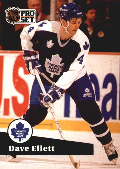 NHL 1991-92 ProSet French - No 230 - Dave Ellett