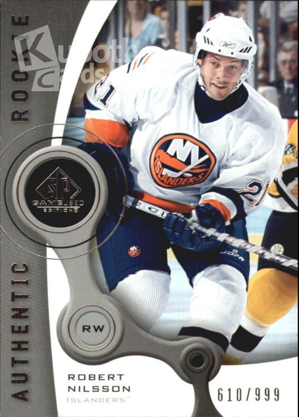 NHL 2005-06 SP Game Used - No 119 - Robert Nilsson