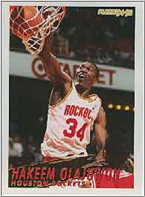 NBA 1994-95 Fleer European - No 89 - Hakeem Olajuwon