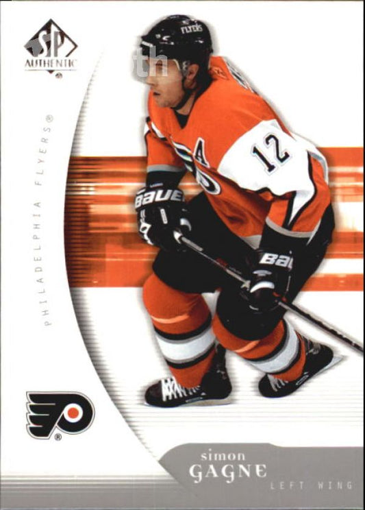 NHL 2005-06 SP Authentic - No 75 - Simon Gagne