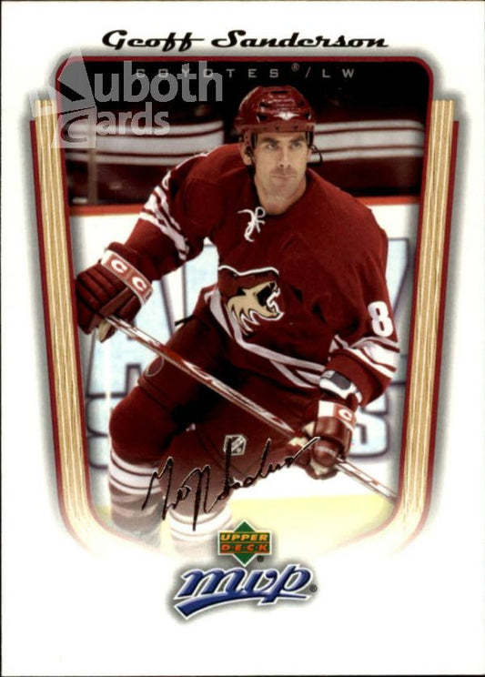 NHL 2005-06 Upper Deck MVP - No. 293 - Geoff Sanderson