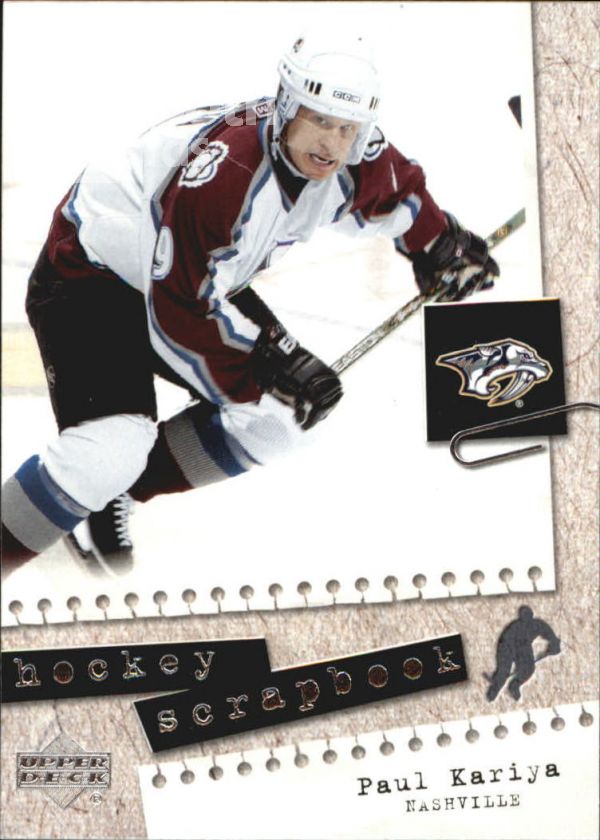 NHL 2005-06 Upper Deck Scrapbooks - No HS8 - Paul Kariya