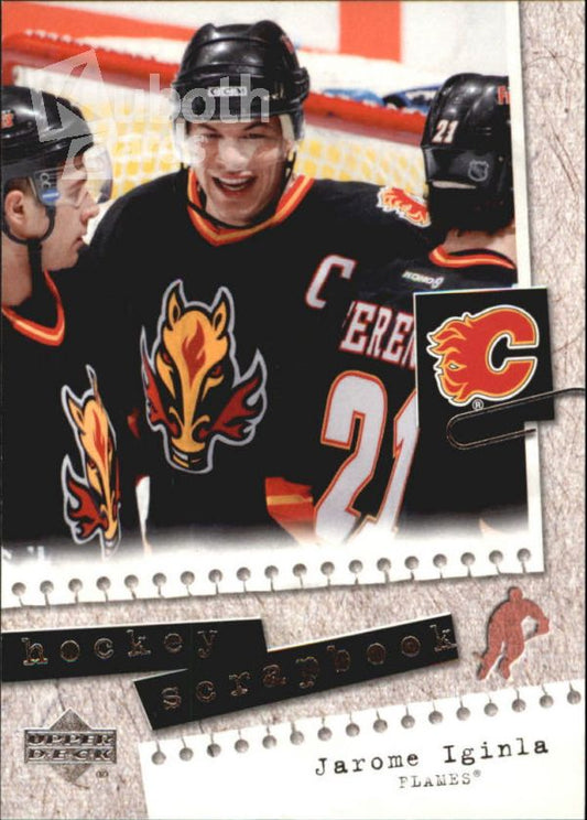 NHL 2005-06 Upper Deck Scrapbooks - No HS12 - Jarome Iginla