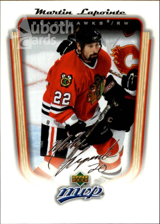 NHL 2005-06 Upper Deck MVP - No. 92 - Martin Lapointe