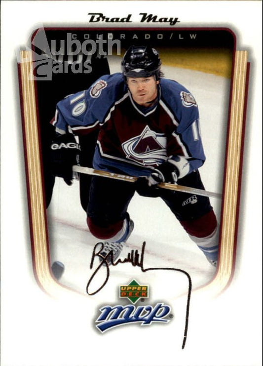 NHL 2005-06 Upper Deck MVP - No. 104 - Brad May