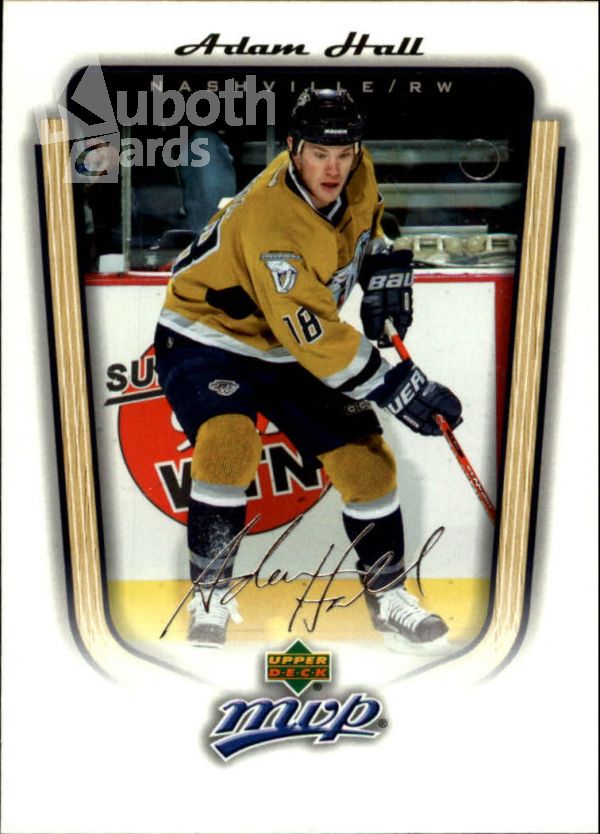 NHL 2005-06 Upper Deck MVP - No 218 - Adam Hall