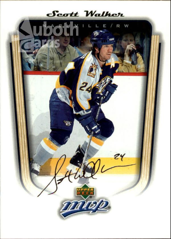 NHL 2005-06 Upper Deck MVP - No. 219 - Scott Walker