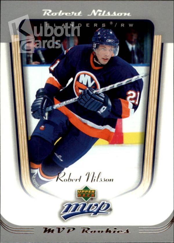 NHL 2005-06 Upper Deck MVP - No. 411 - Robert Nilsson