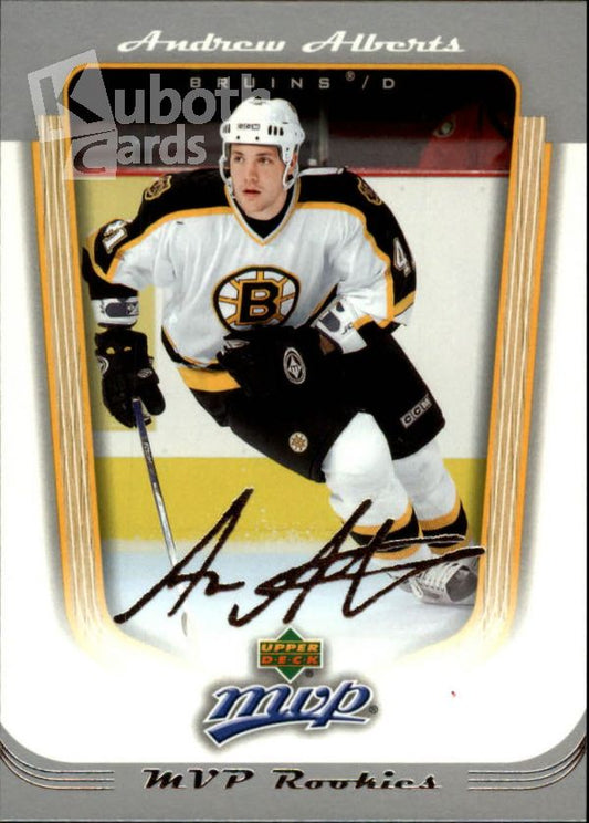 NHL 2005-06 Upper Deck MVP - No. 433 - Andrew Alberts