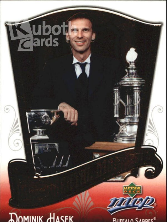 NHL 2005-06 Upper Deck MVP Monumental Moments - No MM7 - Dominik Hasek