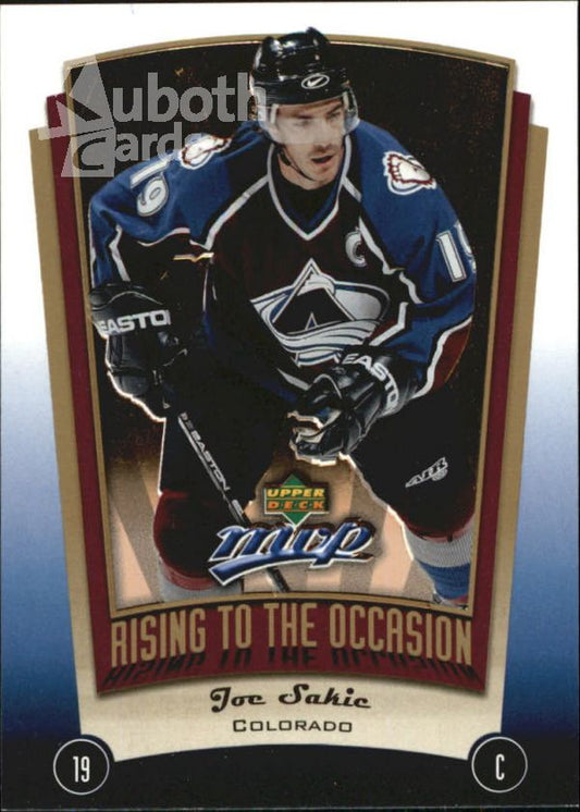 NHL 2005-06 Upper Deck MVP Rising to the Occasion - No RO1 - Joe Sakic