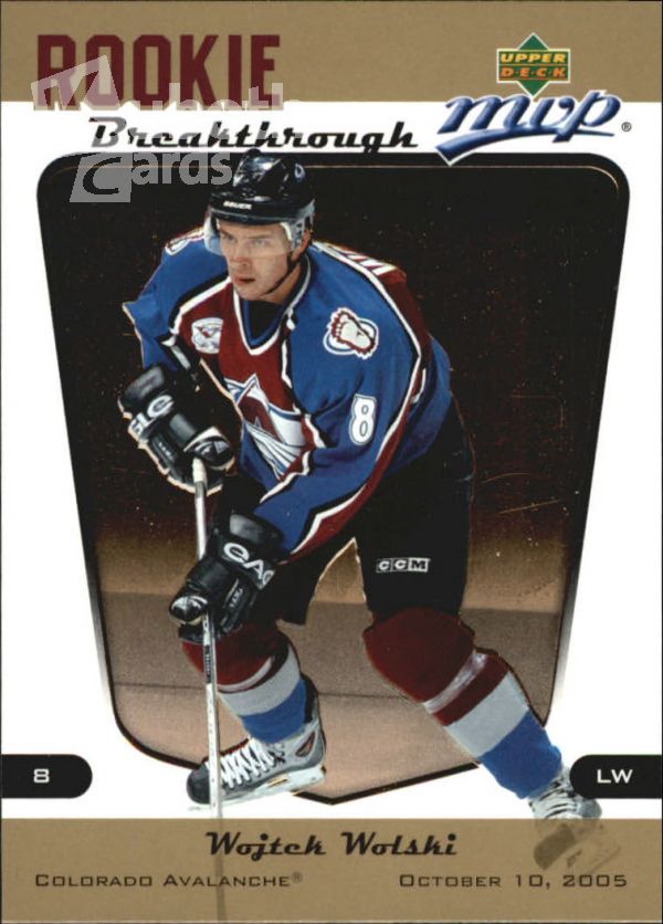 NHL 2005-06 Upper Deck MVP Rookie Breakthrough - No RB5 - Wojtek Wolski