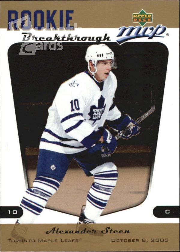 NHL 2005-06 Upper Deck MVP Rookie Breakthrough - No RB10 - Alexander Steen