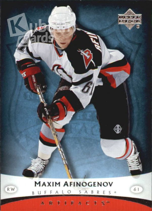 NHL 2005-06 Artifacts - No 13 - Maxim Afinogenov