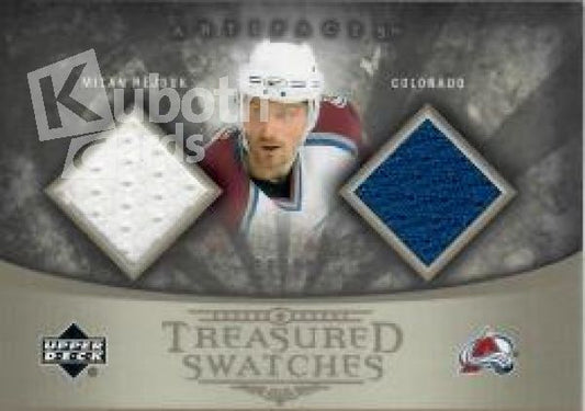 NHL 2005-06 Artifacts Treasured Swatches Dual Pewter - No TSD-MH - Milan Hejduk