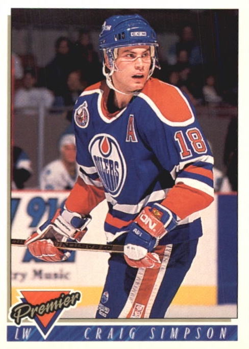 NHL 1993-94 OPC Premier - No 231 - Craig Simpson