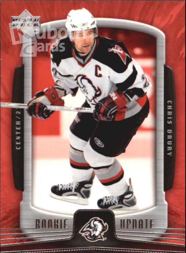 NHL 2005-06 Upper Deck Rookie Update - No 11 - Chris Drury