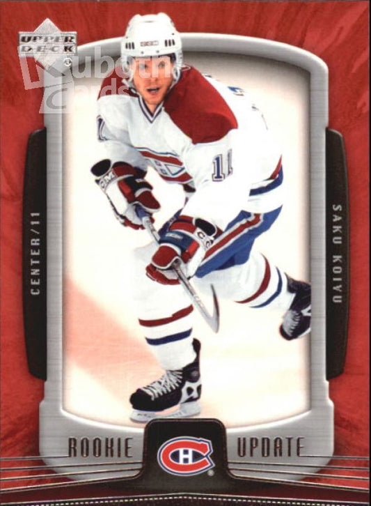 NHL 2005-06 Upper Deck Rookie Update - No 50 - Saku Koivu