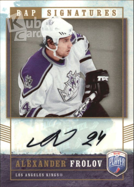 NHL 2006-07 Be A Player Signatures - No AF - Alexander Frolov