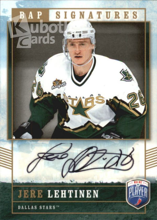 NHL 2006-07 Be A Player Signatures - No JE - Jere Lehtinen