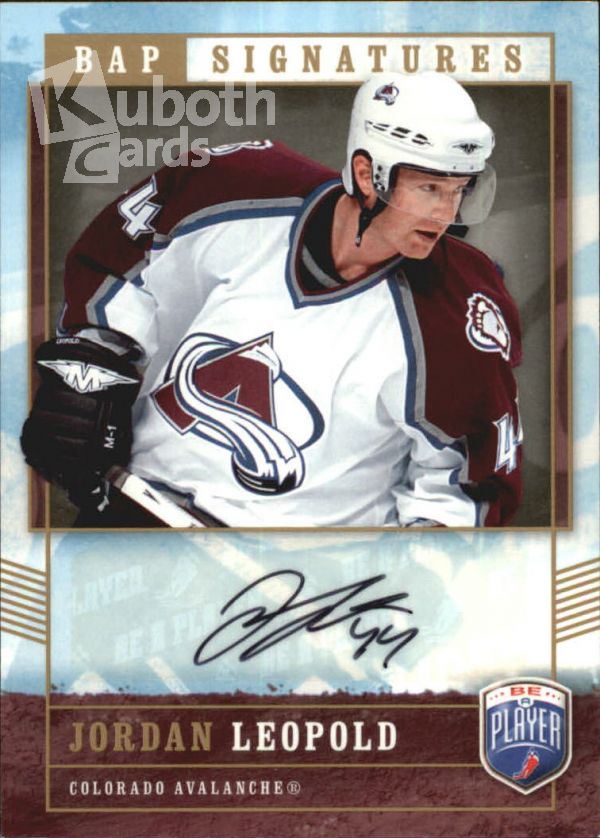 NHL 2006-07 Be A Player Signatures - No LE - Jordan Leopold