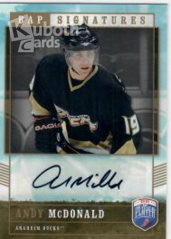 NHL 2006-07 Be A Player Signatures - No MC - Andy McDonald