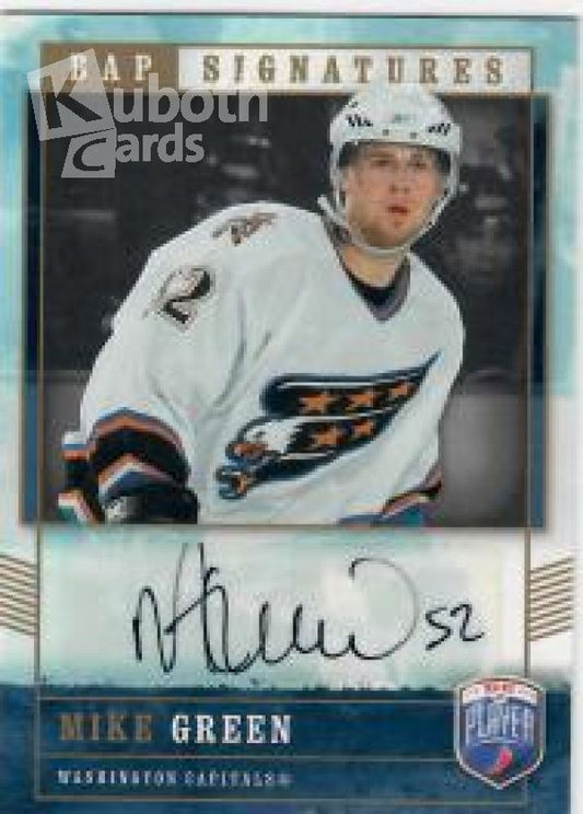 NHL 2006-07 Be A Player Signatures - No MG - Mike Green