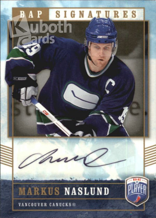 NHL 2006-07 Be A Player Signatures - No NA - Markus Naslund