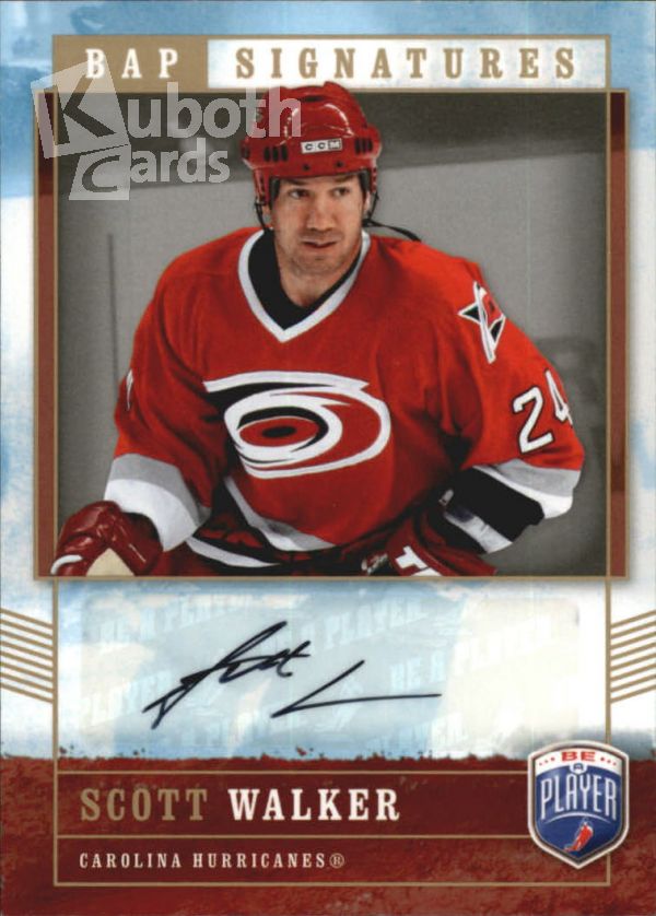 NHL 2006-07 Be A Player Signatures - No WA - Scott Walker