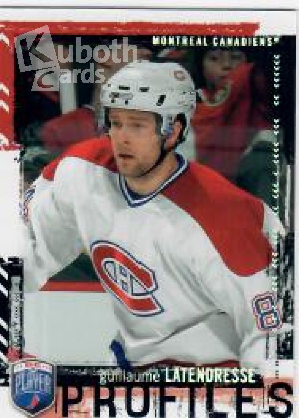 NHL 2006-07 Be A Player Profiles - No PP24 - Guillaume Latendresse