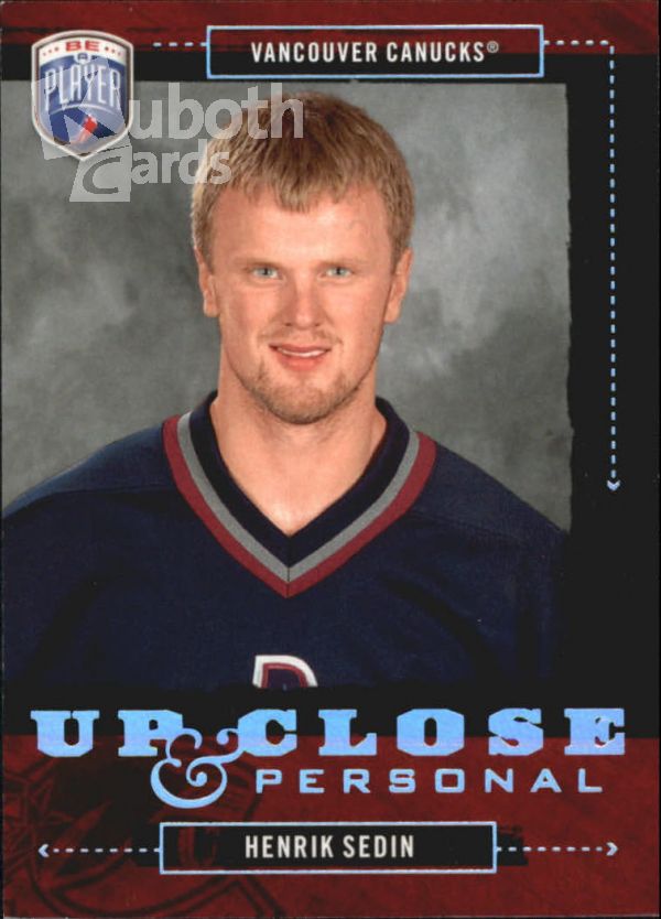 NHL 2006-07 Be A Player Up Close and Personal - No UC20 - Henrik Sedin