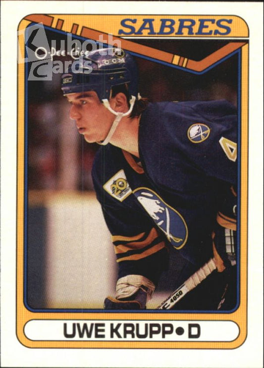 NHL 1990-91 O-Pee-Chee - No 390 - Uwe Krupp