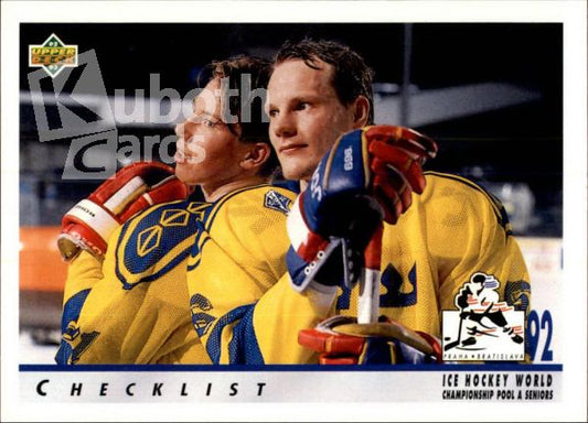 NHL 1992 / 93 Upper Deck - No 369 - Arto Blomsten / Peter Forsberg