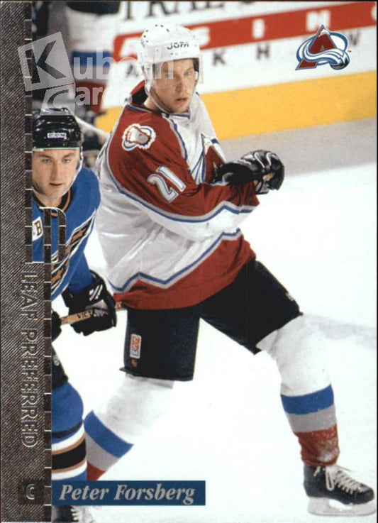 NHL 1996/97 Leaf Preferred - No. 110 - Peter Forsberg