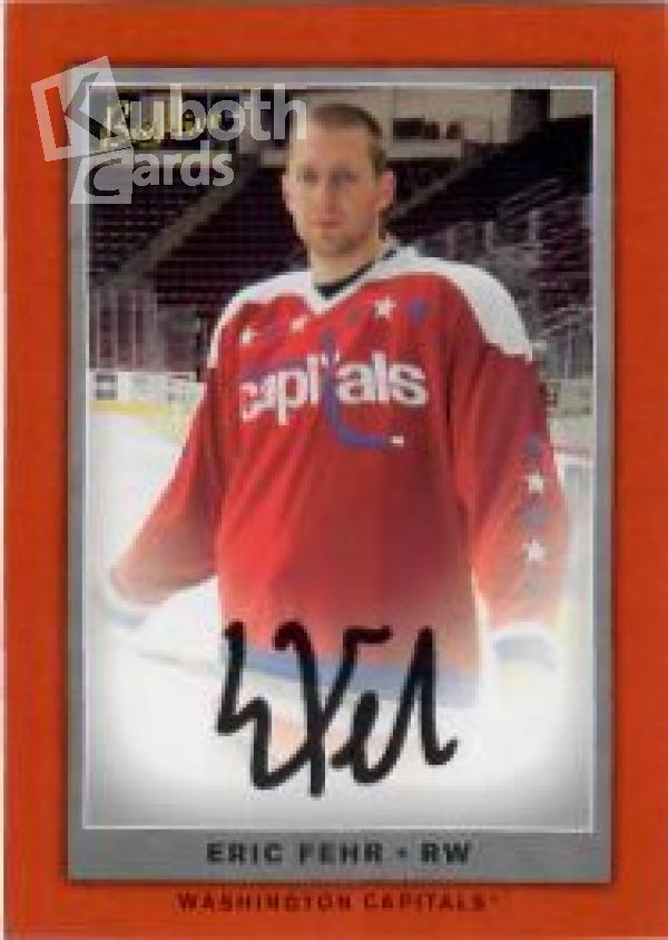 NHL 2006-07 Beehive Red Facsimile Signatures - No 160 - Eric Fehr