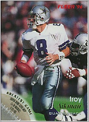 NFL 1996 Fleer - No 31 - Troy Aikman