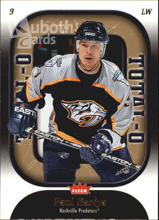 NHL 2006-07 Fleer Total O - No O13 - Paul Kariya