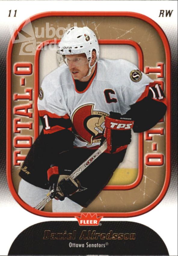 NHL 2006-07 Fleer Total O - No O 17 - Daniel Alfredsson